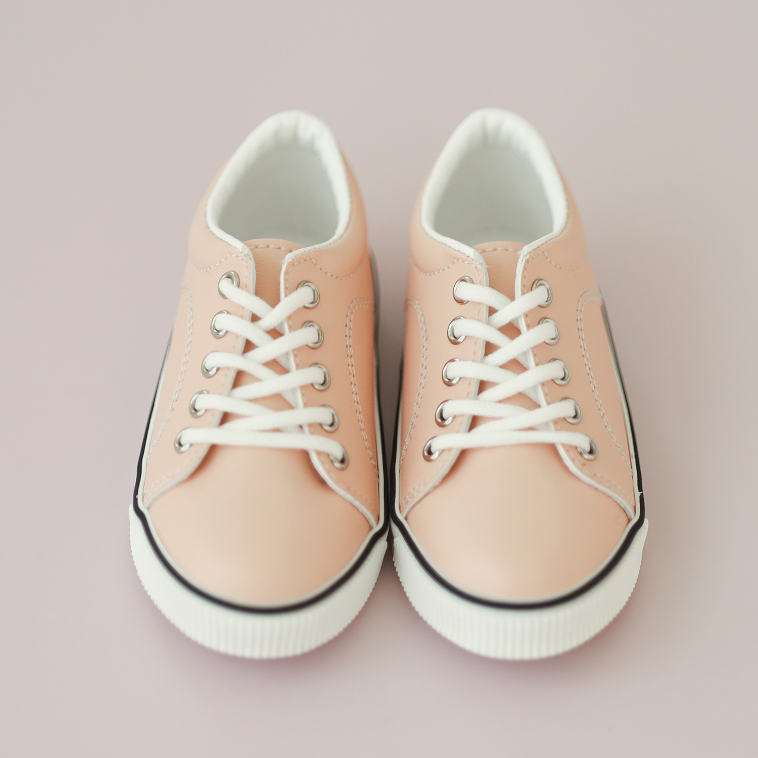 [SD9-16 Girl] Leather sneakers.Pink