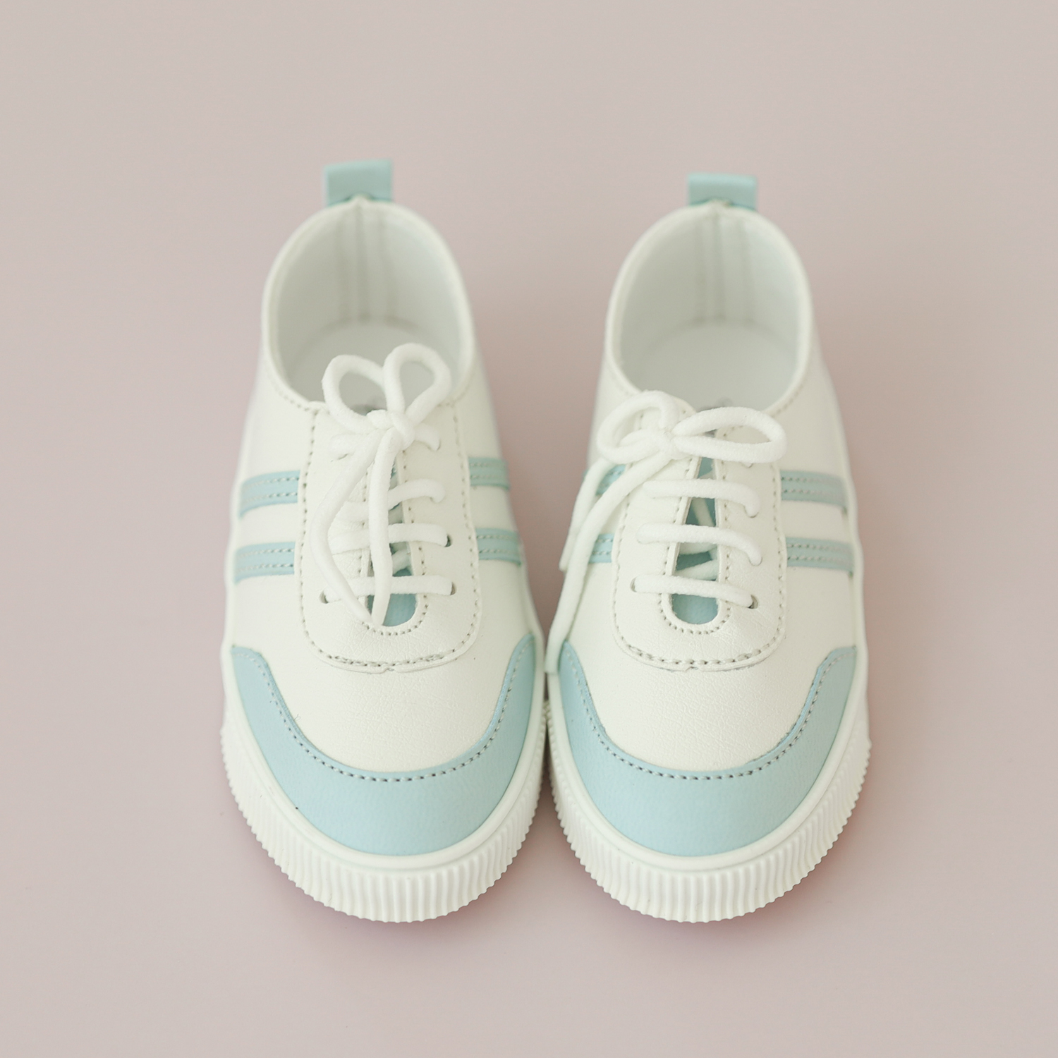 [SD9-16 Girl] Line sneakers. Sky
